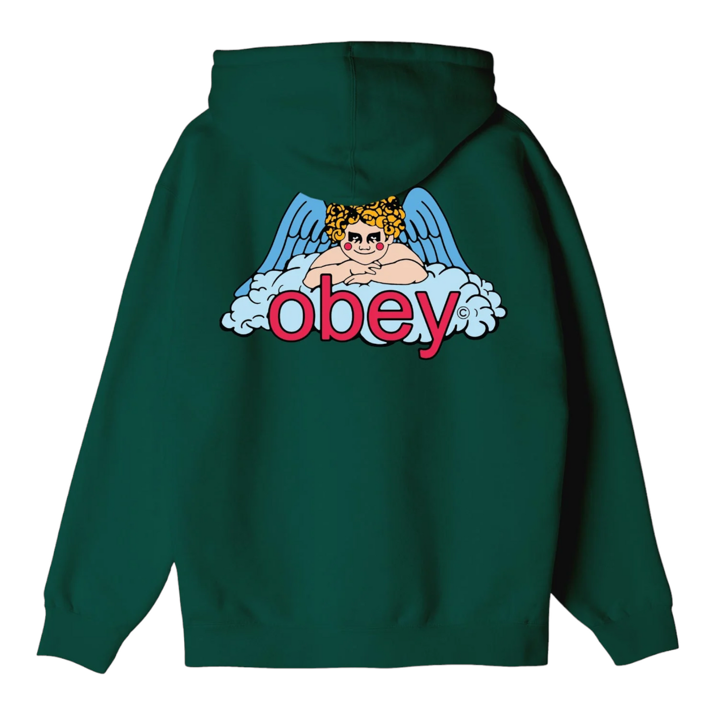 Obey heaven angel premium zip hood adventure green