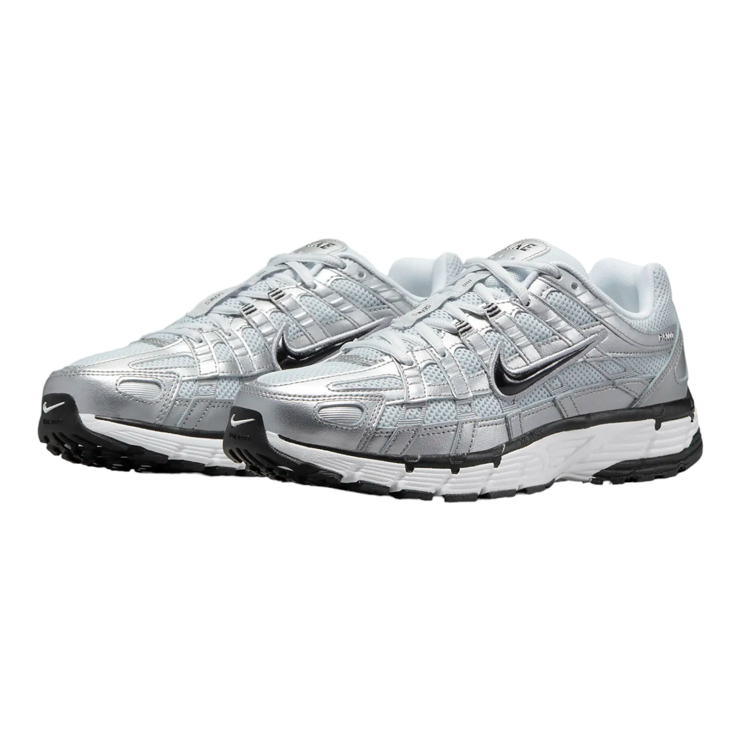 Nike Wmns P6000 FD9876-101 Bianco Argento metallizzato Pure Platinum Nero