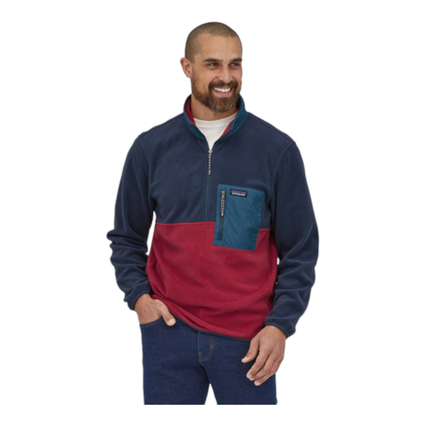 Patagonia microdini 1/2 zip pullover 26200  Wax Red