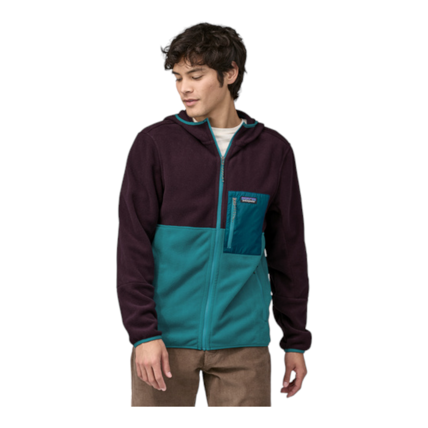 Patagonia microdini fleece hoody 26210 Belay Blue