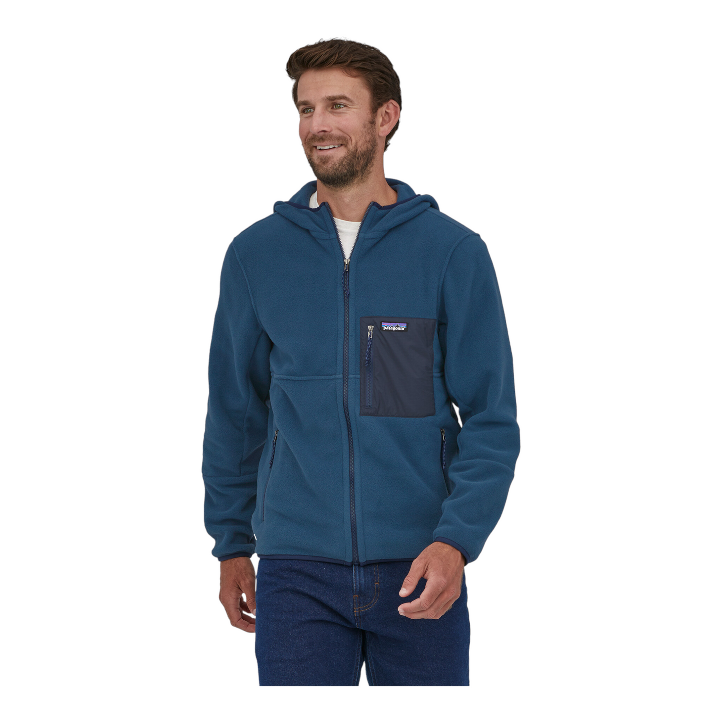 Patagonia microdini fleece hoody 26210 Tidepool Blue