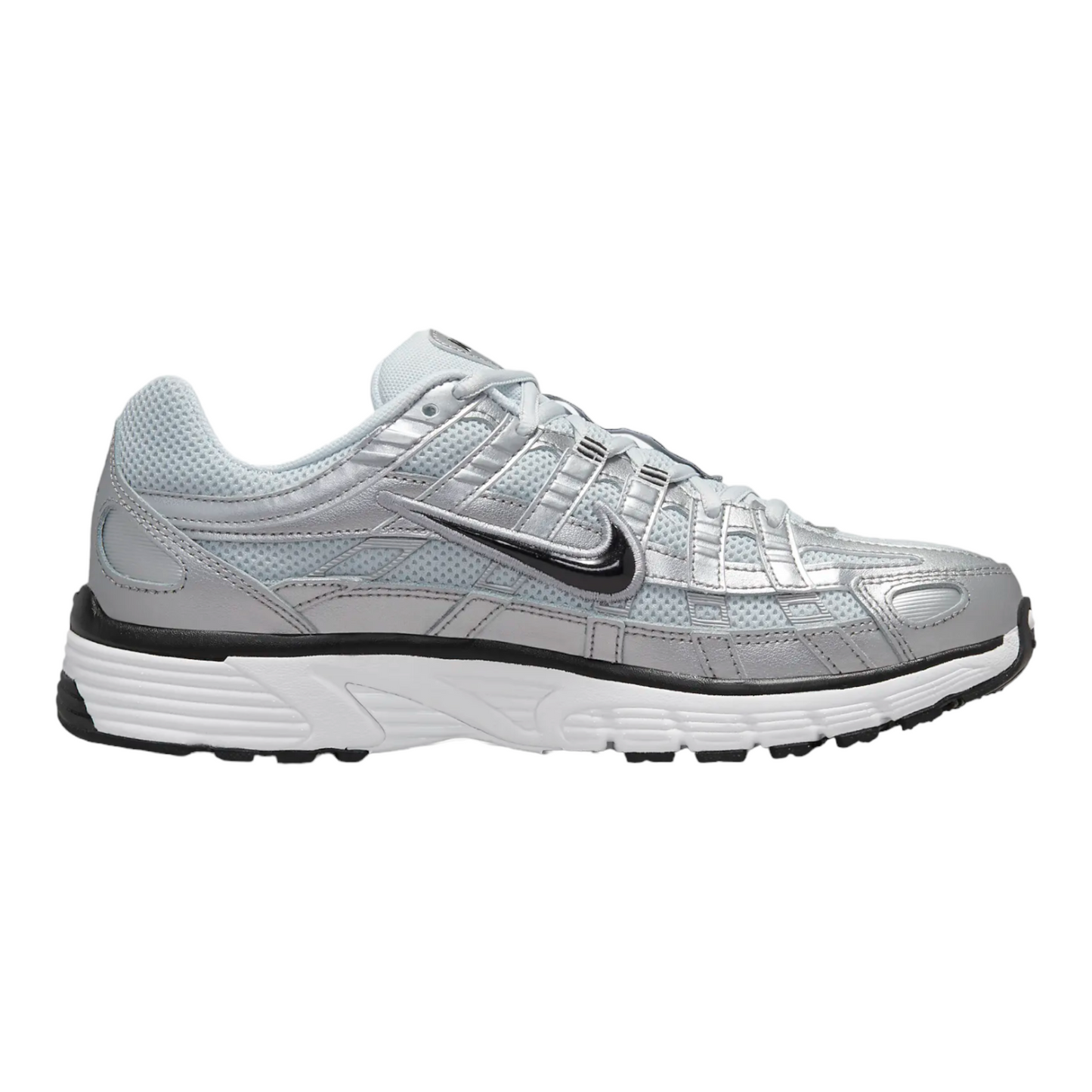 Nike Wmns P6000 FD9876-101 Bianco Argento metallizzato Pure Platinum Nero