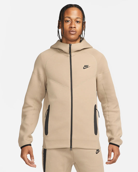 Nike sportswear tech fleece windrunner FB7921-247 Khaki Nero