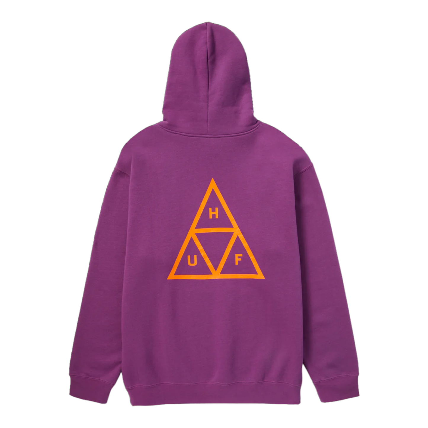 Huf set triple triangle pullover hoodie grape