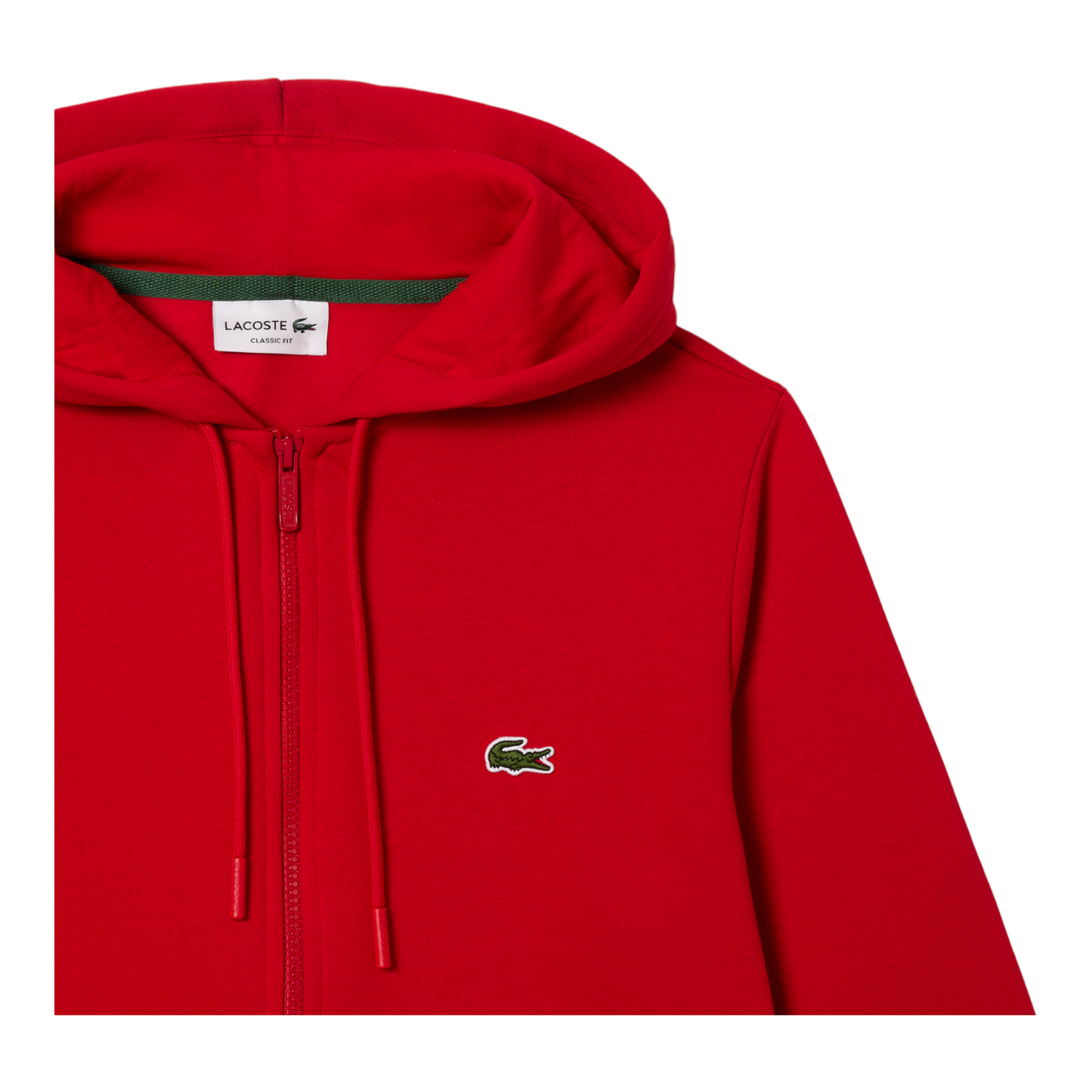 Lacoste Felpa Jogger zip lunga SH9626-240 rosso