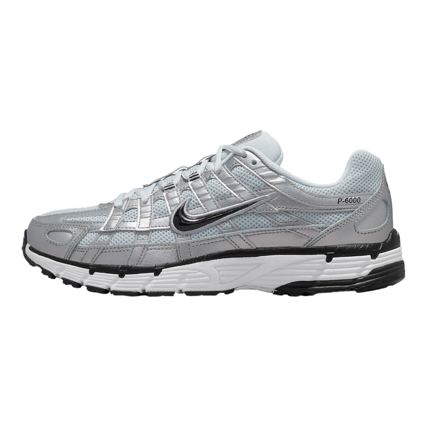 Nike Wmns P6000 FD9876-101 Bianco Argento metallizzato Pure Platinum Nero