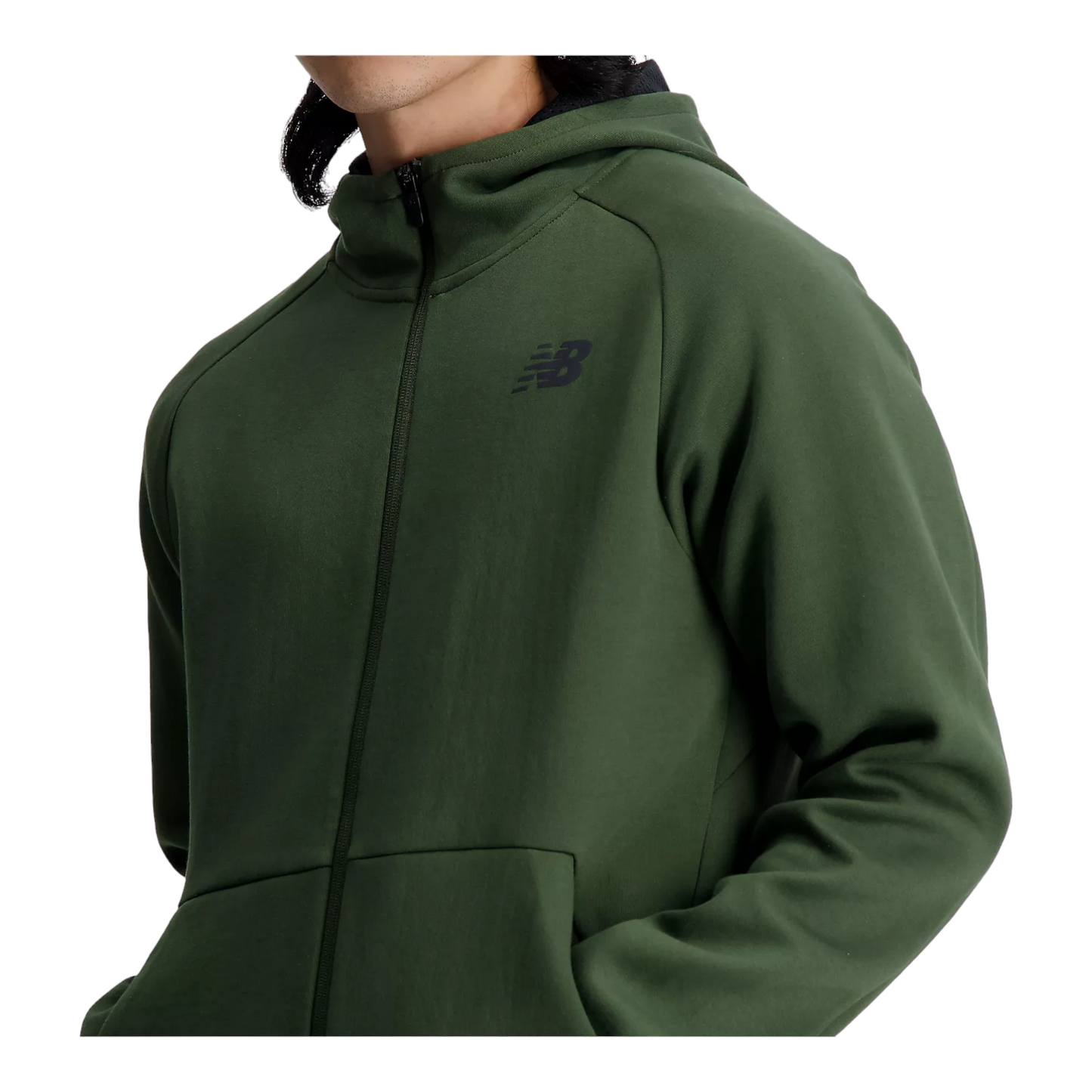 New Balance  R.W.Tech fleece full zip mj21178 kou verde